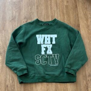 White Fox Crewneck Sweater